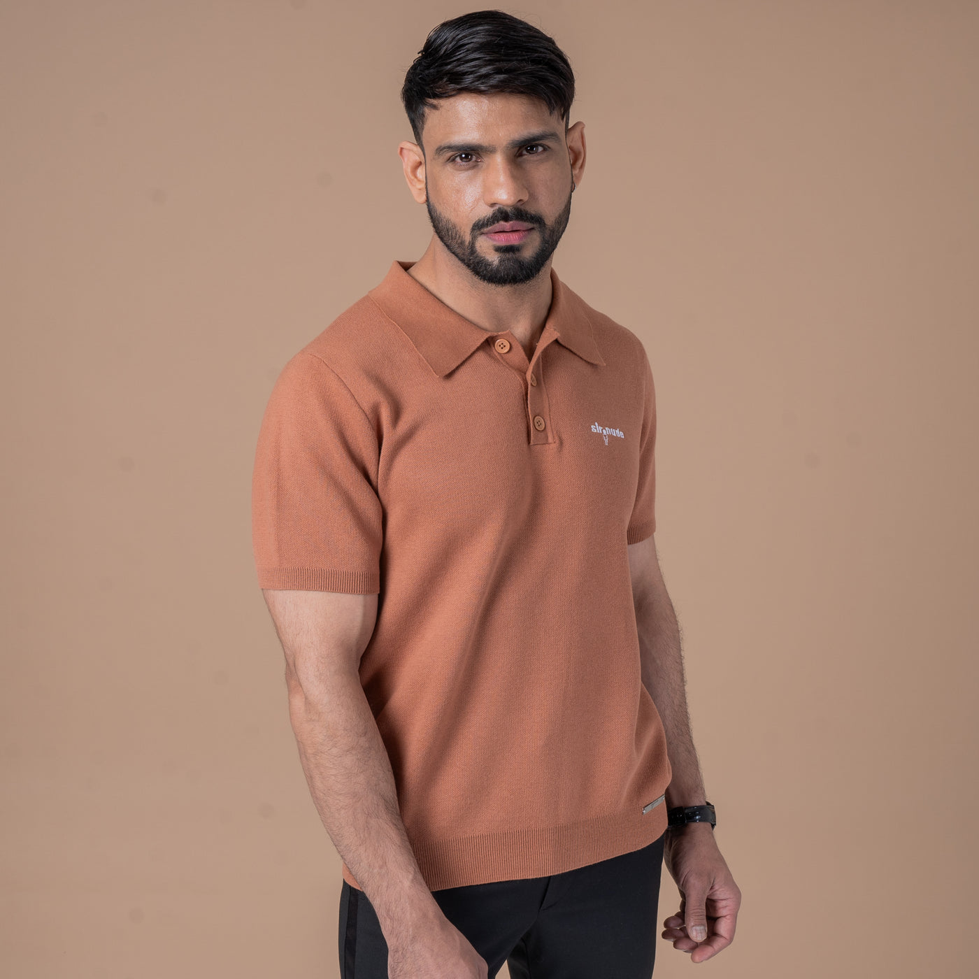 Sir Nude Jasper Button Polo T shirt