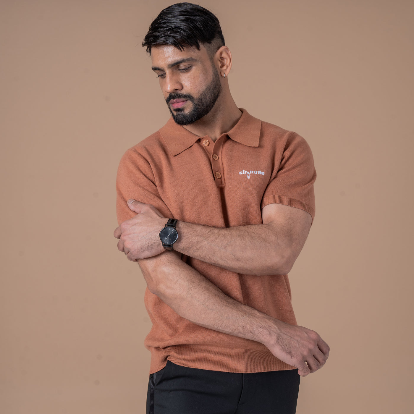 Sir Nude Jasper Button Polo T shirt